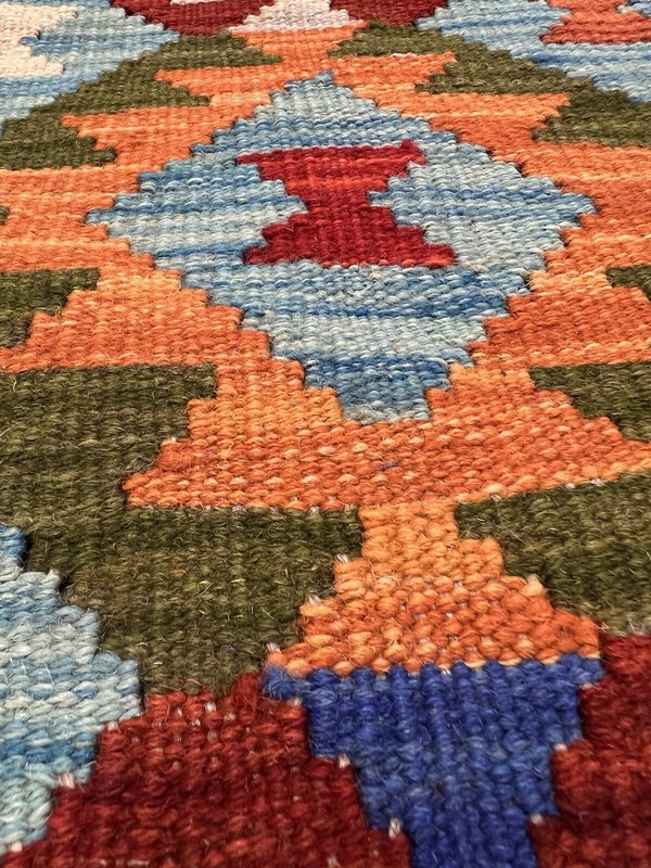 Vintage Kilim Traditional Hand Made Oriental Wool Kilim 5ftx3.2ft 152cmx103cm gallery