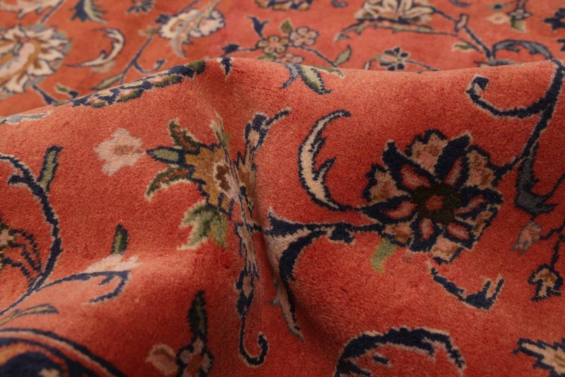 Vintage 8'10" x 11'10" Traditional Hand Knotted Vegetable Dye Wool Area Rug gallery