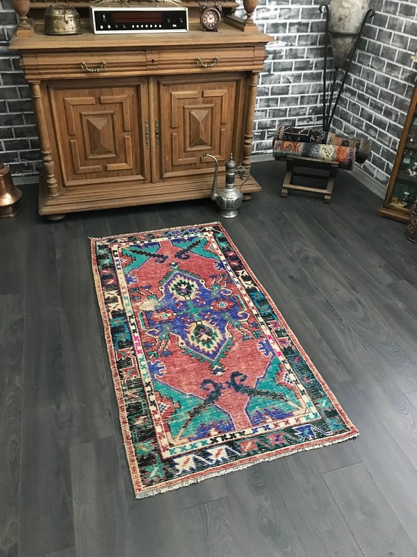 3x5 Medium Vintage Turkish Oushak Rug gallery
