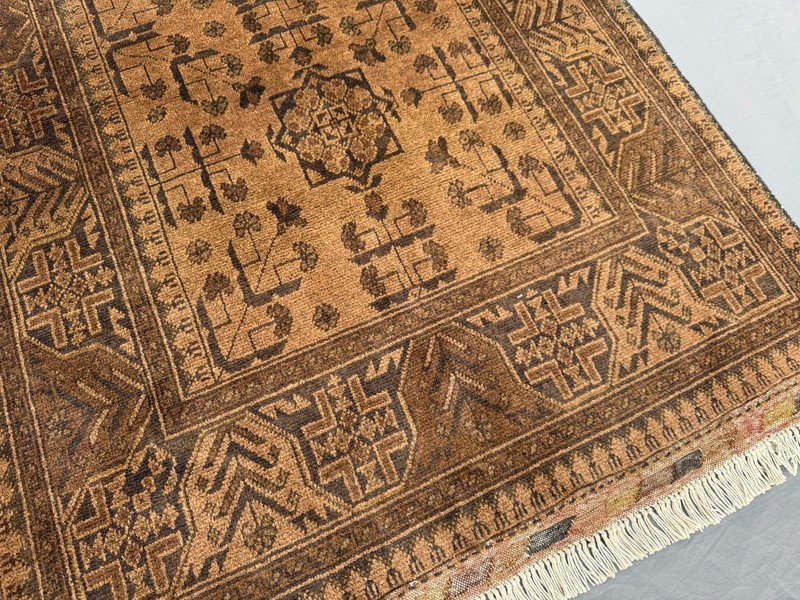 3'4" x 5'2" Vintage Afghan Hand-Knotted Soft Wool Rug Tribal Area Bedroom Carpet gallery