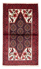 Vintage Hand-Knotted Area Rug 3’8″ x 6’4″ Traditional Oriental Wool Carpet