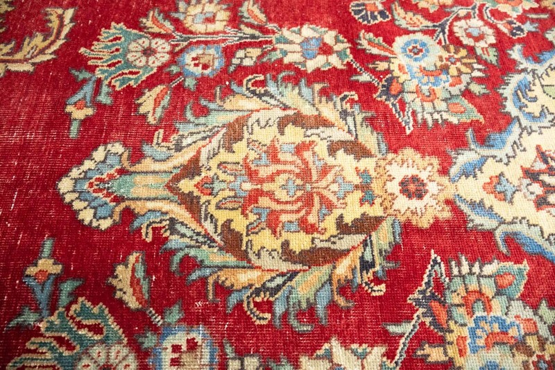 Semi-Antique Distressed Oriental Rug Muted Colors Living Room Carpet 10x13 Ft gallery