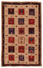 Vintage Traditional Hand-Knotted Area Rug 3’1″ x 4’10” Oriental Wool Carpet