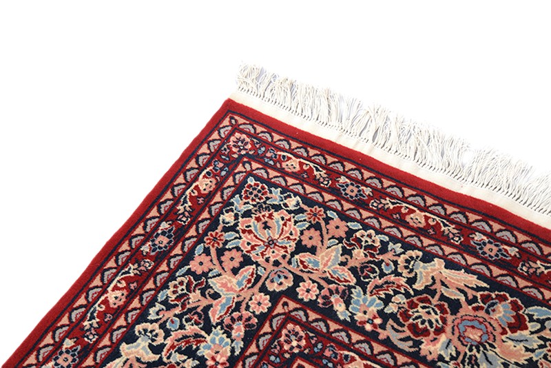 Oriental Antique Floral Turkish 5' 12" x 9' 0" Red Hand Knotted Area Rug gallery