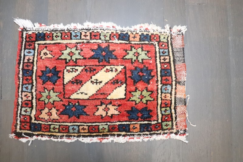 Antique Decorative Pair of Kurdish Jaff Bagface Rug Size 10''x1'4'' each gallery