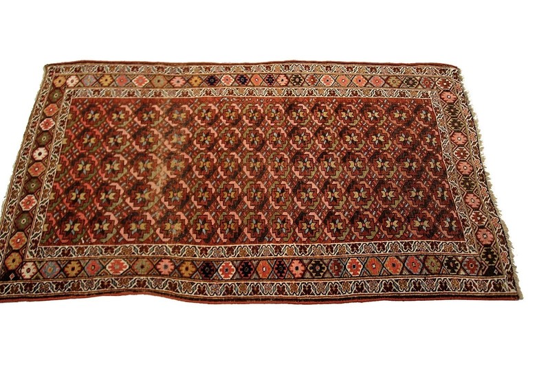 4x7 Antique Handmade Turkish Rug durable "Iron Quality" Shabby Chic c.1880 gallery