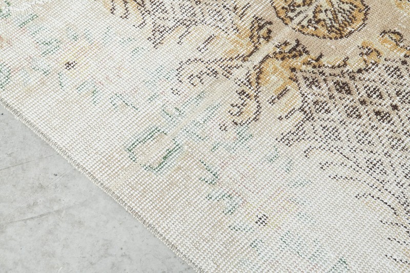 Oushak Runner Rugs Turkish Runner Hand-Knotted Carpet Vintage Rug 2 x 6 ft 386 gallery
