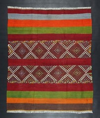 Turkish Alawi Kilim Rug from Kirsehir Anatolia Wool 5″25′ X 4″33′