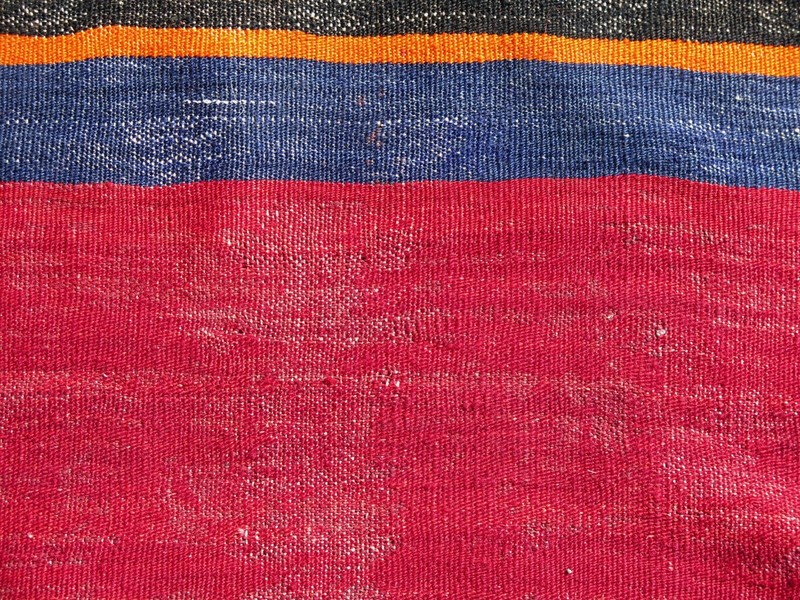 Red Turkish Kilim Rug Runner, Hallway Rug, Corridor Rugs 35"x117" Carpet Runner gallery