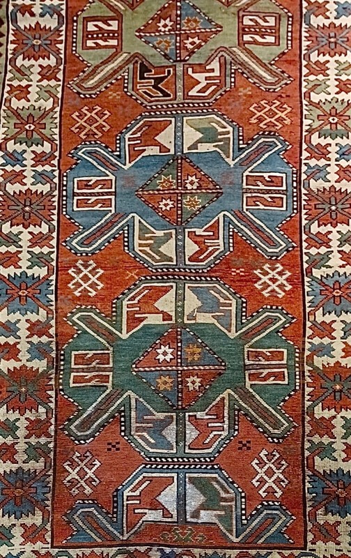 Antique Caucasian Lenkoran Runner,ca. 1875; 4 ft x 9 ft gallery