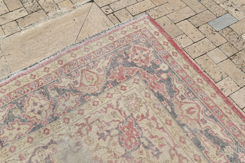 Oushak Rug 245x399cm Vintage Muted Color Medallion Oriental Design 8x13 Turkey gallery