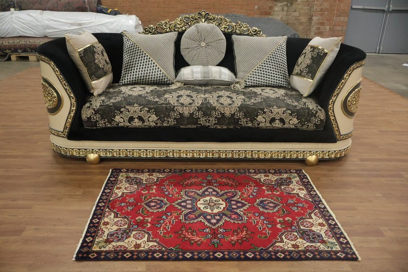 Luxurious Red Traditional Accent Rug 3x5 Hand-knotted Wool Floral Vintage Carpet gallery