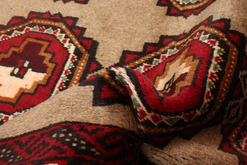 Vintage Geometric Area Rug 3'4" x 5'5" Traditional Hand-Knotted Wool Carpet gallery