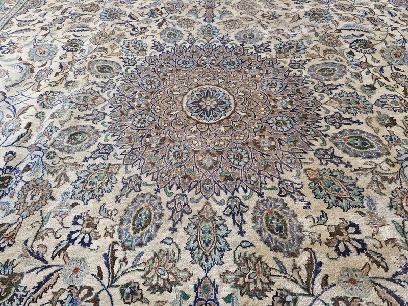 9.7 x 13 ANTIQUE FINE USHAK RUG CAUCASIAN VINTAGE SERAPI HERIZ KAZAK gallery
