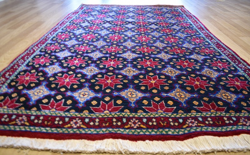 CLEARANCE 1970's Collector’s Antique Caucasian Star Kazak Rug 5 Ft x 7 Ft gallery