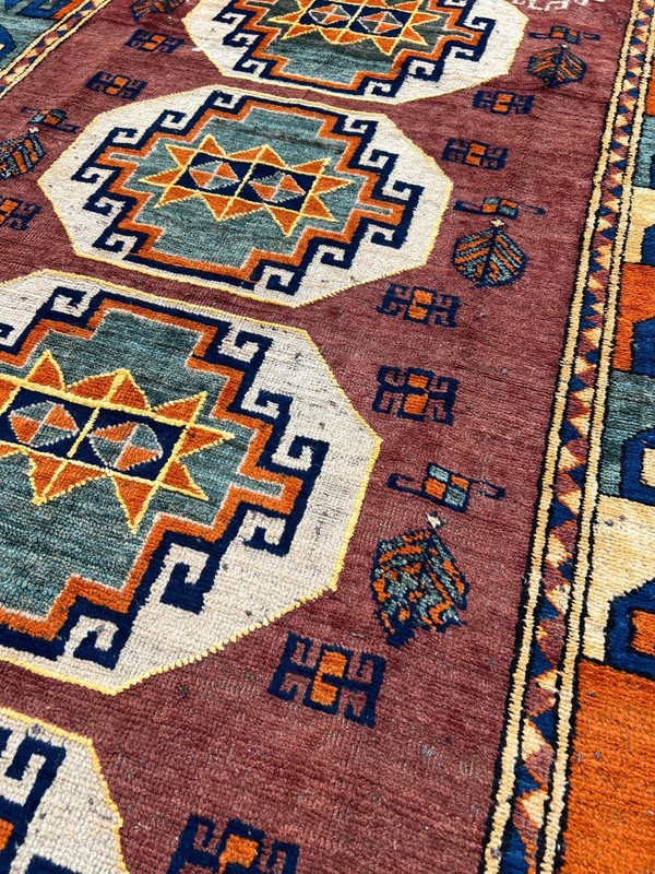 7.5 X 5 COLLECTORS' ITEM Antique Super Fine Quality Natural Vegetable Dye Kazak gallery
