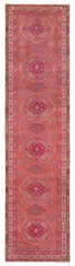 3’2″ x 12’7″ Vintage Hand-knotted Runner Rug Traditional Oriental Wool Carpet