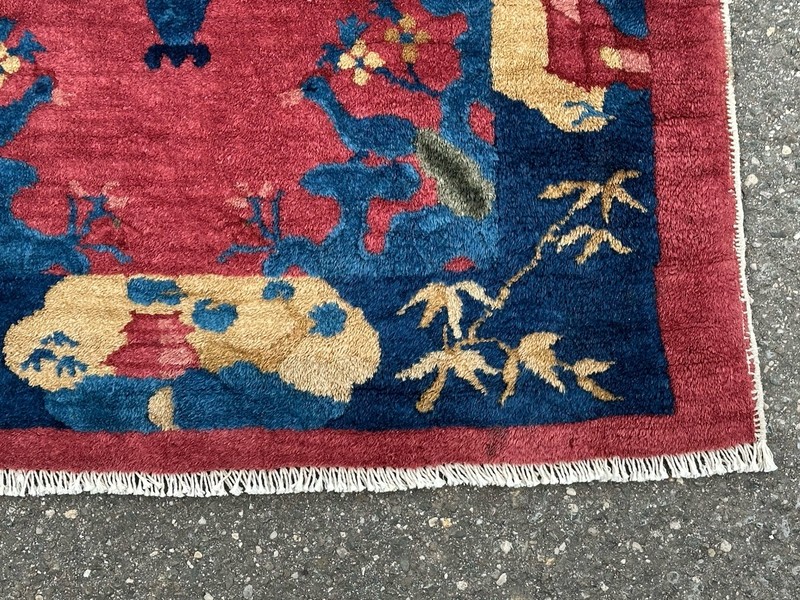 Ci 1920s ANTIQUE ART DECO CHINESE NICHOLS RUNNER RUG 2.5x11.5 WE HAVE MORE gallery