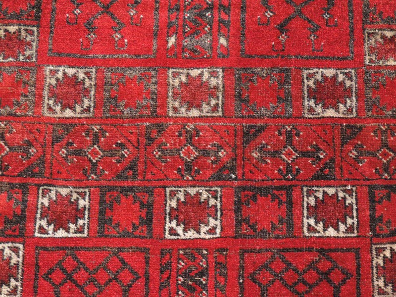4x7ft. Semi Antique Handmade Afghan Sulamani Wool Rug gallery