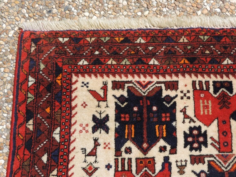 5x8ft. Amazing Afghan Bird and Animal Wool Rug gallery