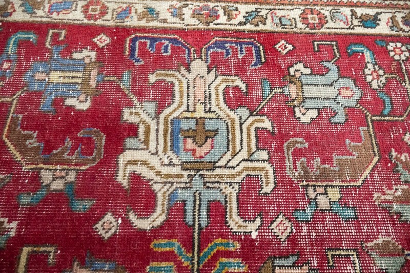 Semi-Antique Distressed Oriental Rug 10x13 Ft Floral Classic Home Decor Carpet gallery