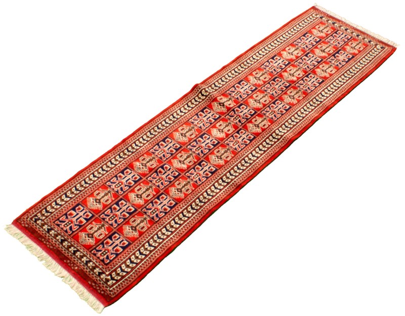 Vintage Hand-knotted Runner Rug 2'9" x 9'8" Traditional Oriental Wool Carpet gallery