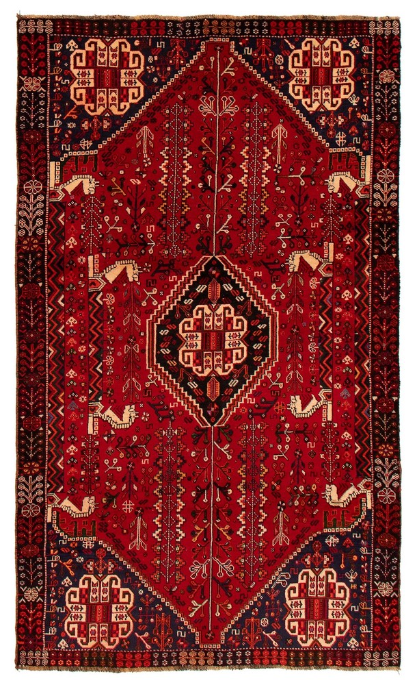 Traditional Vintage Hand-Knotted Area Rug 4'11" x 8'5" Oriental Wool Carpet