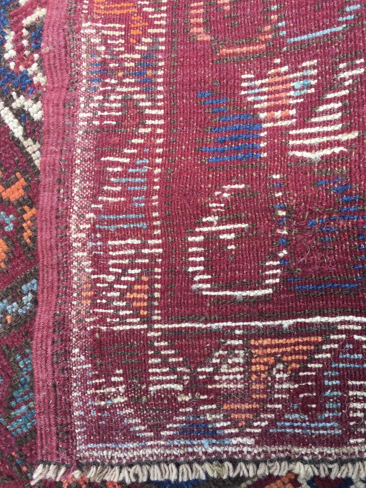 Antique Moroccan Rabat gallery size Carpet 5'5"x15'5" c. late 19th cent. gallery