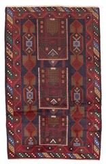 Traditional Vintage Hand-Knotted Area Rug 3’9″ x 6’1″ Oriental Wool Carpet