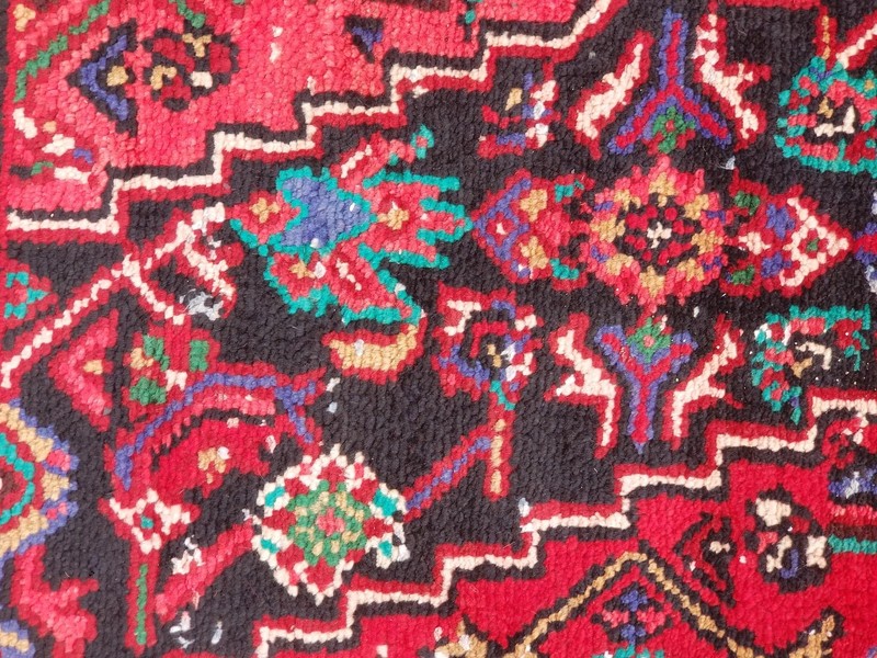 Vintage Traditional Handmade Hamadan Wool Multicolor Rug 318 x 211 cm gallery