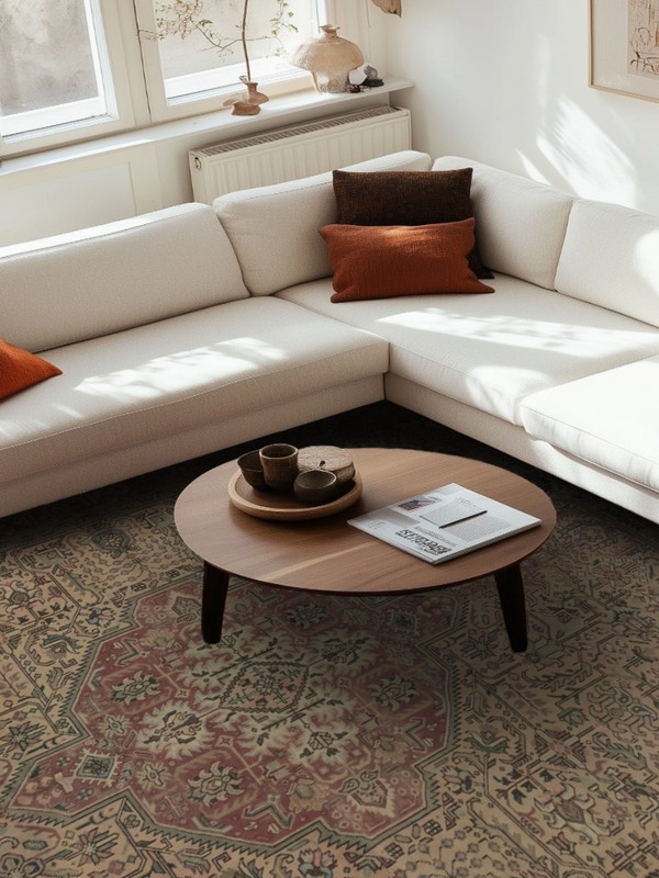 Vintage Room Size Area Rug 10x13 Vintage Elegance: Intricately Designed Carpet gallery