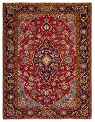 Vintage 3’6″ x 4’4″ Traditional Hand Knotted Vegetable Dye Wool Area Rug