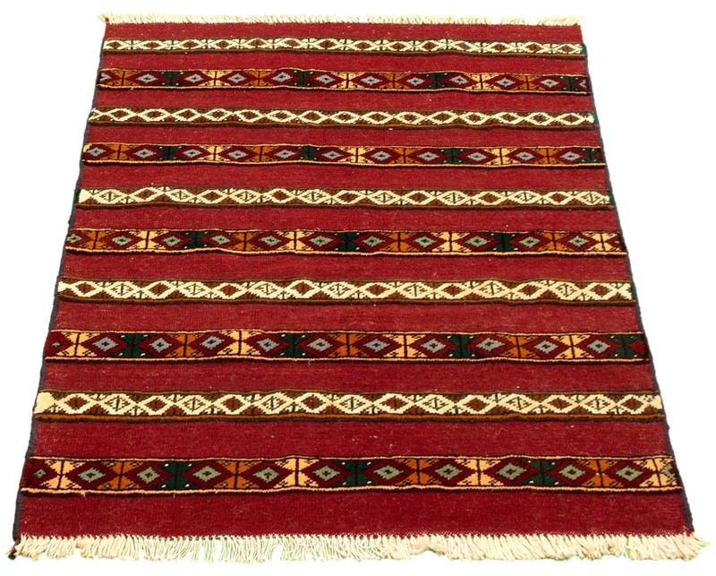 Vintage Hand-Knotted Carpet 3'8" x 4'11" Traditional Oriental Wool Area Rug gallery