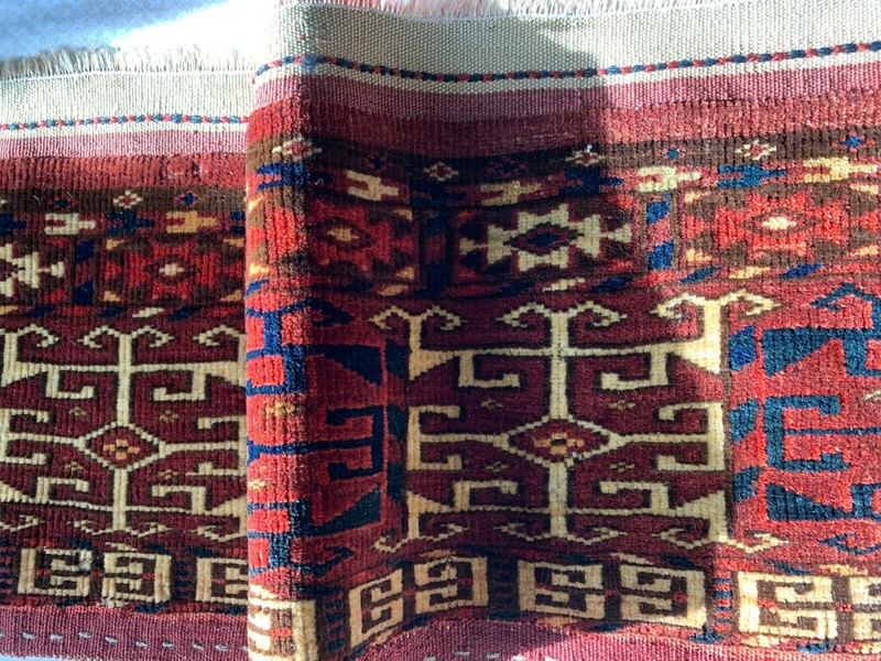 Very Rare Antique Tekke Turkoman Chuval Torba Ensi Ca 1875 Museum Worthy gallery