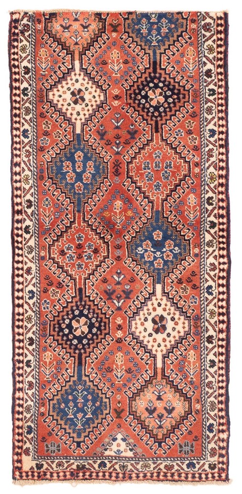 2'0" x 4'4" Vintage Hand-knotted Runner Rug Traditional Oriental Wool Carpet