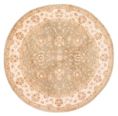 Vintage Hand-Knotted Area Rug 9’0″ x 9’0″ Traditional Oriental Wool Carpet