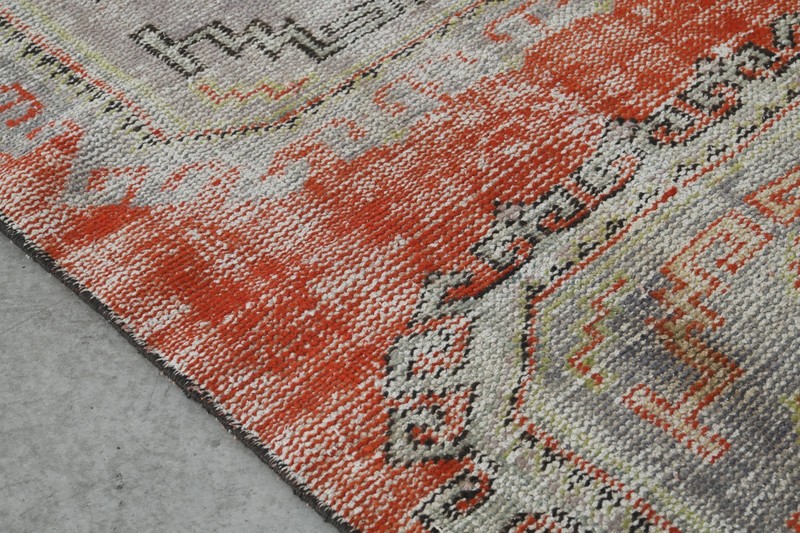 Oushak Runner Rugs Turkish Hand-Knotted Hallway Carpet Vintage Rug 3x11 ft,181 gallery