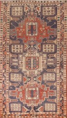 Vegetable Dye Area Rug 5×9 Handmade Traditional Geometric Vintage for Any Room