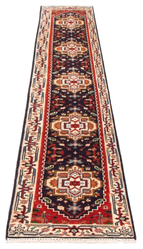 Vintage Hand-knotted Runner Rug 2'5" x 11'9" Traditional Oriental Wool Carpet gallery