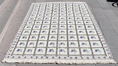 Turkish Kilim Rug 69”x95” Hand Woven Konya Cicim Kilim 178x242cm Vintage Rug