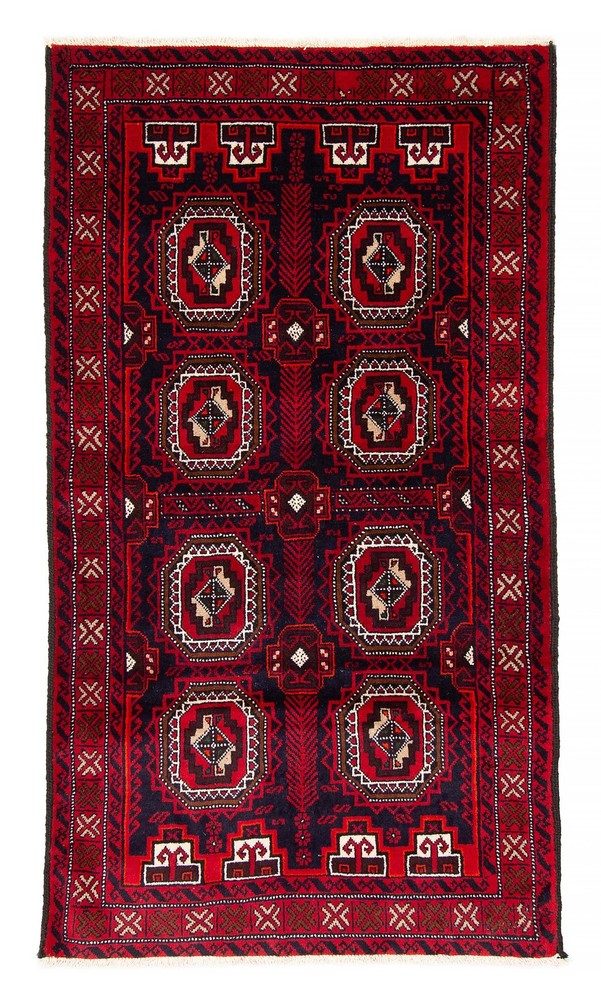 Traditional Vintage Hand-Knotted Area Rug 3'4" x 6'0" Oriental Wool Carpet