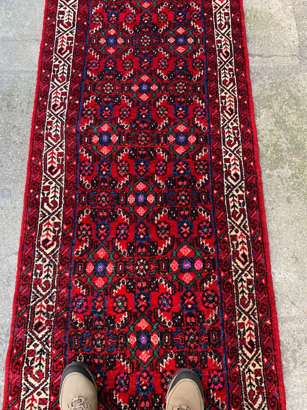 2'8'' x 16'5'' Vintage Rug Runner Carpet Natural Village Handmade Rug.SKU:P1638 gallery