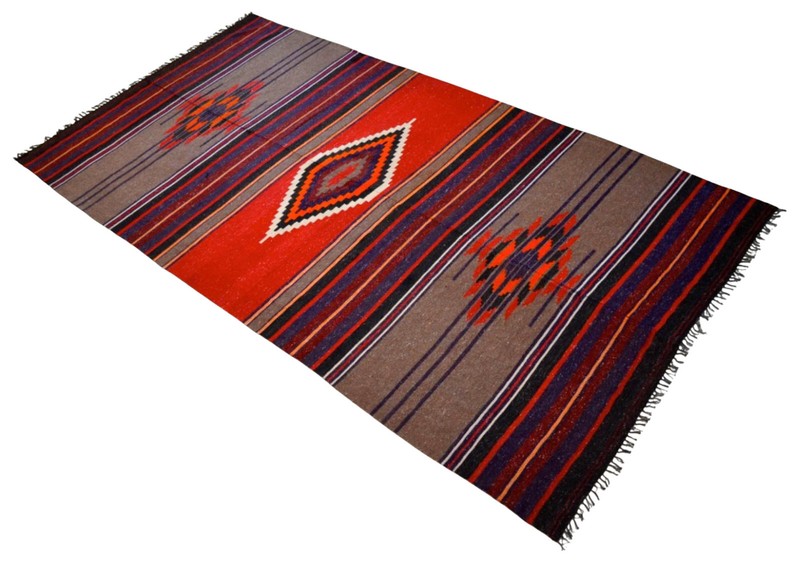 5x9 ft Rug Couch Cover Handmade Native American Style Turkish Kilim Area Rug gallery