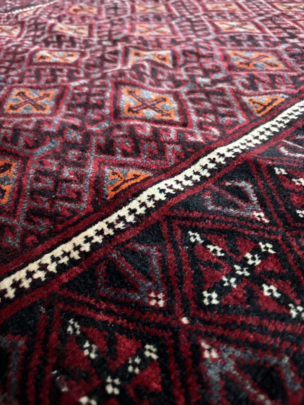 Afghan Handmade Baluchi Rug Tribal Rug (81 in x 50 in) (6.7ft x 4.1ft) gallery