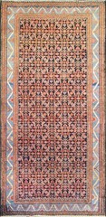 Antique Bakhtiari Long carpet, Rug gallery 5′ x 10’8″ , c-1900, #11606