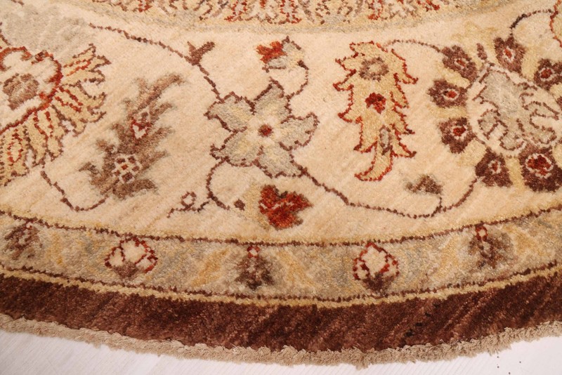 Vintage 9'1" x 8'11" Traditional Hand Knotted Vegetable Dye Wool Area Rug gallery