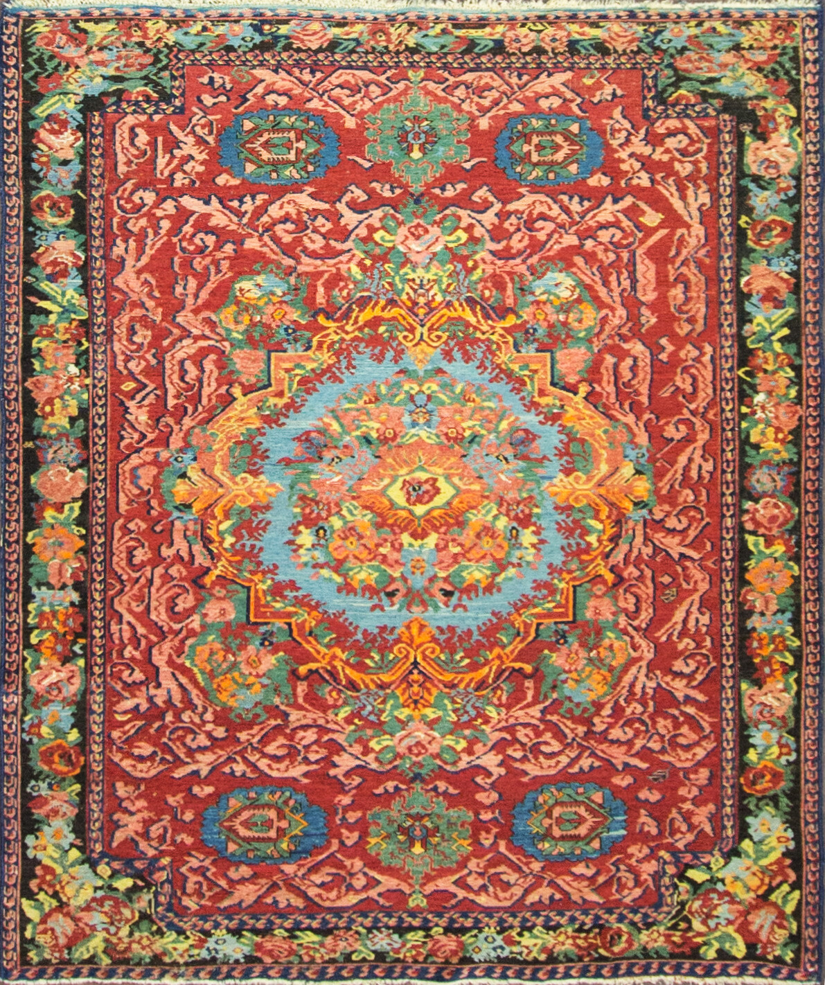 Antique Karabagh/Caucasian Soumak/kilim Rug, 5'1" x 6'4" C-1880 #16562 gallery