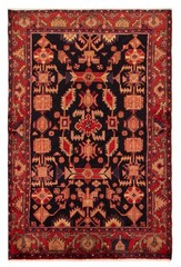 Vintage Traditional Hand-Knotted Area Rug 4’5″ x 6’8″ Oriental Wool Carpet
