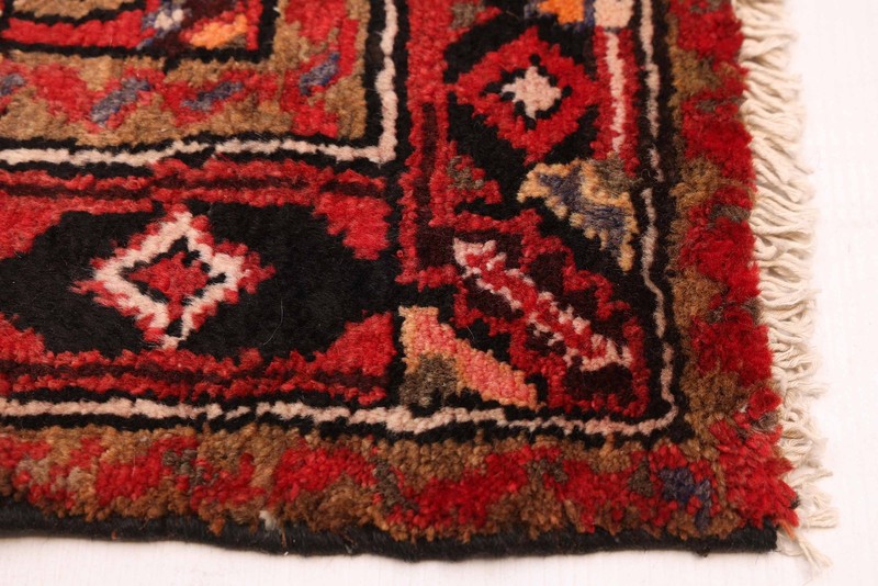 3'4" x 10'6" Vintage Hand-knotted Runner Rug Traditional Oriental Wool Carpet gallery