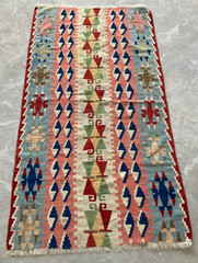 Vintage Traditional Handmade Beautiful Turkish Kilim Floor Rug Carpet 163×90 cm
